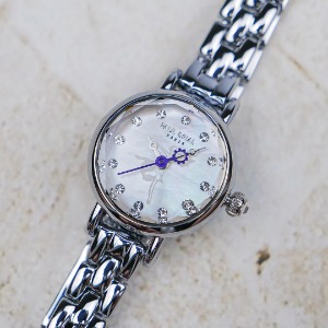 [폴브리알시계 PAULBRIAL] PB8030WS04 Birth Stone Watch 탄생석 4월 (다이아몬드)여성용 메탈시계 20mm