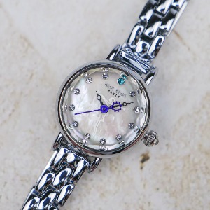 [폴브리알시계 PAULBRIAL] PB8030WS12 Birth Stone Watch 탄생석 12월 (지르콘)여성용 메탈시계 20mm